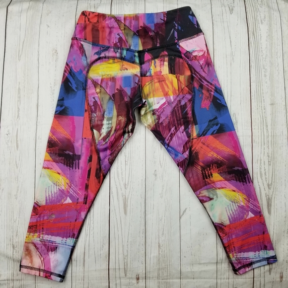 Nina B Roze Heart Butt Abstract Paint Leggings - Picture 4 of 8